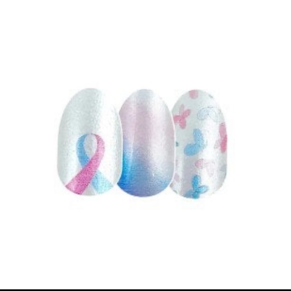 *Retired* Color Street: Never Forgotten | Awareness Set Pastel Pink Blue - Picture 8 of 9